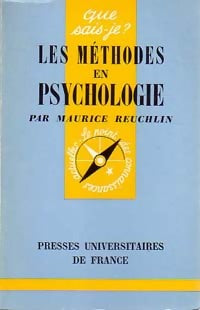 Livrenpoche : Les méthodes en psychologie - Maurice Reuchlin - Livre