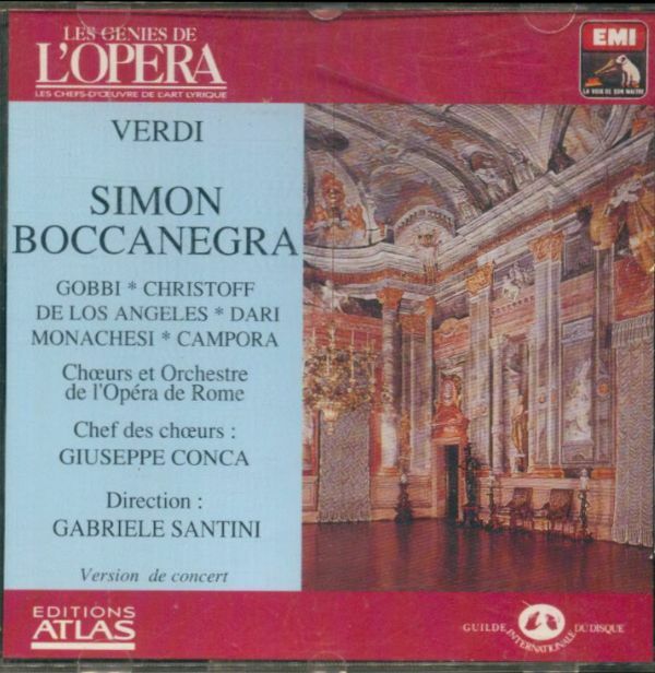 Livrenpoche : Verdi - Simon Boccanegra - Verdi - Gabrielle Santini - CD