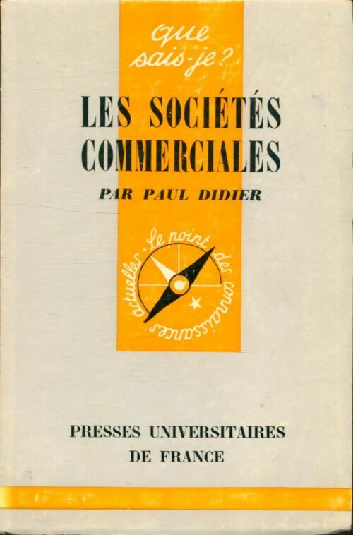 Livrenpoche : Les sociétés commerciales - Paul Didier - Livre