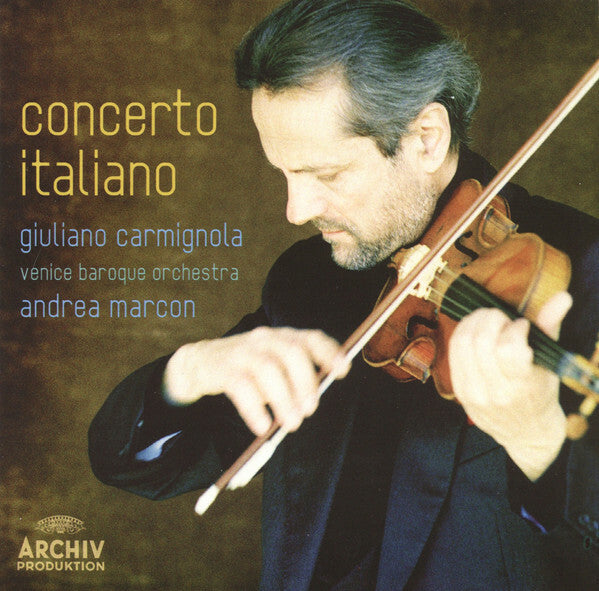 Livrenpoche : Giuliano Carmignola, Venice Baroque Orchestra, Andrea Marcon - Concerto Italiano - Giuliano Carmignola, Venice Baroque Orchestra, Andrea Marcon - CD