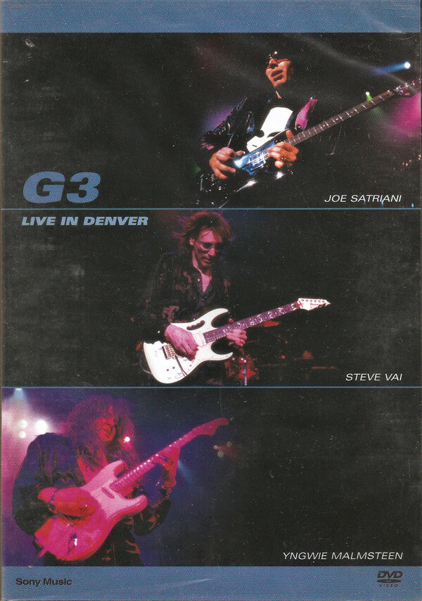 Livrenpoche : G3 , Joe Satriani, Steve Vai, Yngwie Malmsteen - G3 - Live in denver - G3 (6), Joe Satriani, Steve Vai, Yngwie Malmsteen - DVD