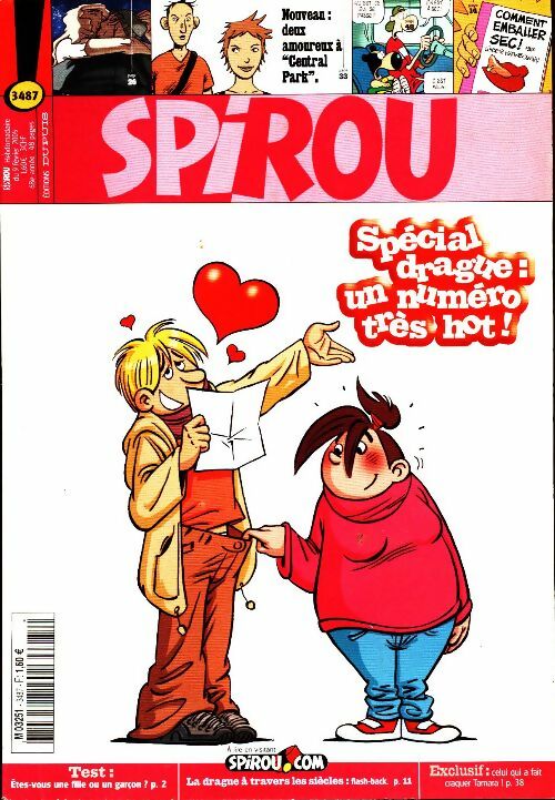 Livrenpoche : Spirou n°3487 : Spécial drague : un numéro très hot ! - Collectif - Livre