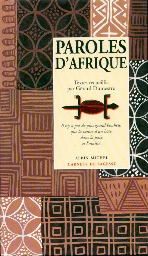 Livrenpoche : Paroles d'Afrique - Gérard Dumestre - Livre