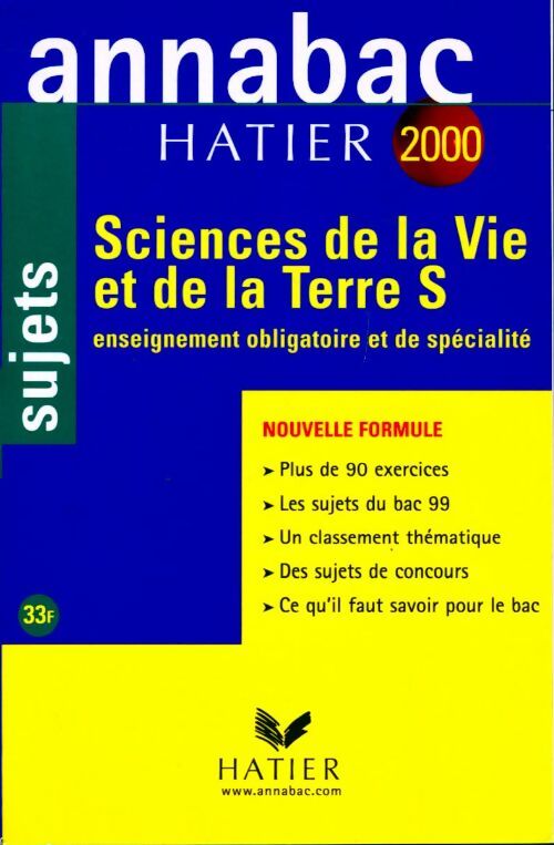 Livrenpoche : Sciences de la vie et de la terre Terminale S : Sujets 2000 - Jean-Claude Hervé - Livre