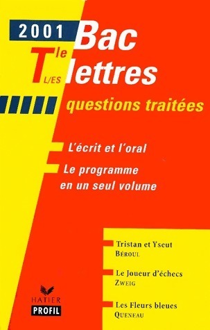 Livrenpoche : Bac lettres Terminales L, ES 2001 - Collectif - Livre