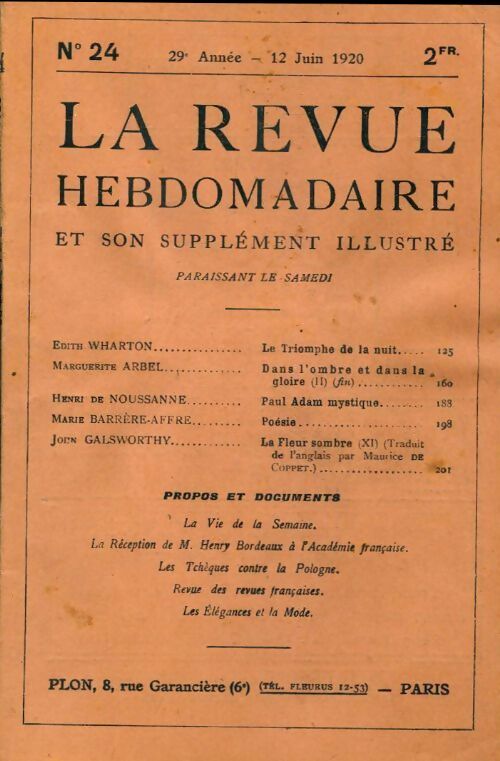 Livrenpoche : La revue hebdomadaire 29e année n°24 - Collectif - Livre