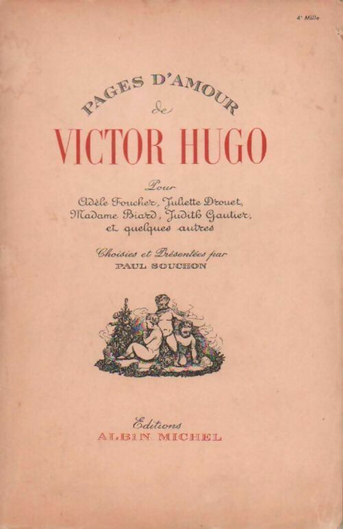 Livrenpoche : Pages d'amour de Victor Hugo - Paul Souchon - Livre