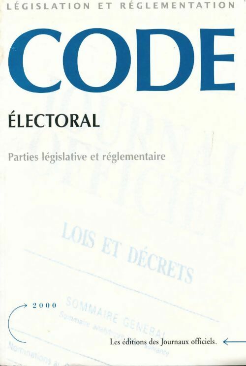 Livrenpoche : Code électoral - Collectif - Livre