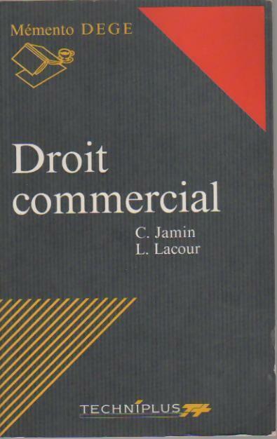 Livrenpoche : Droit commercial - C. Jamin - Livre