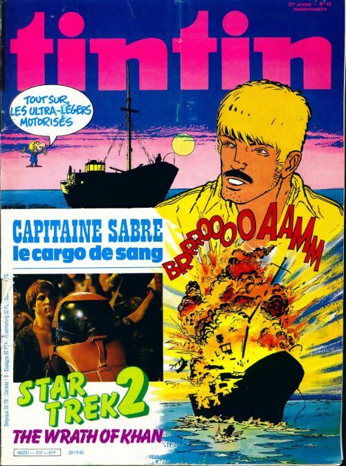 Livrenpoche : Tintin n°372 : Capitaine Sabre / Star trek 2 - Collectif - Livre