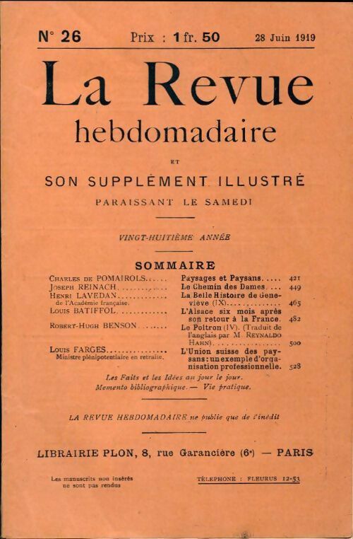 Livrenpoche : La revue hebdomadaire 28e année n°26 - Collectif - Livre