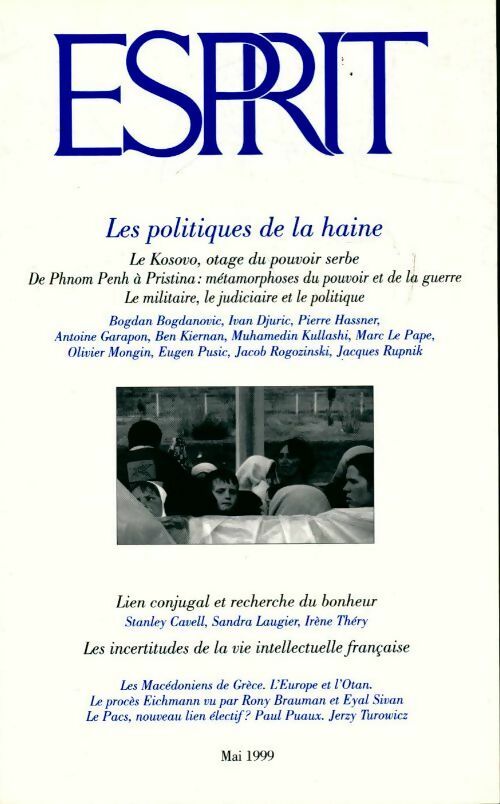 Livrenpoche : Esprit n°252 : les politiques de la haine - Collectif - Livre