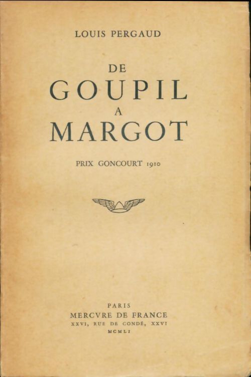 Livrenpoche : De Goupil à Margot - Louis Pergaud - Livre