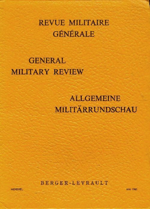 Revue militaire générale n°1961-5 - Collectif -  Revue militaire générale - Livre