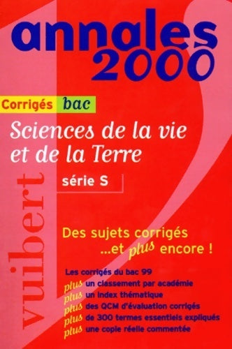 Livrenpoche : Sciences de la vie et de la terre Terminale S Corrigés 2000 - Collectif - Livre