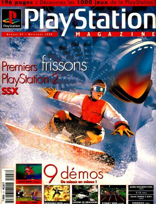 Playstation n°47 : Premiers frissons Playstation 2 SSX - Collectif -  Playstation - Livre