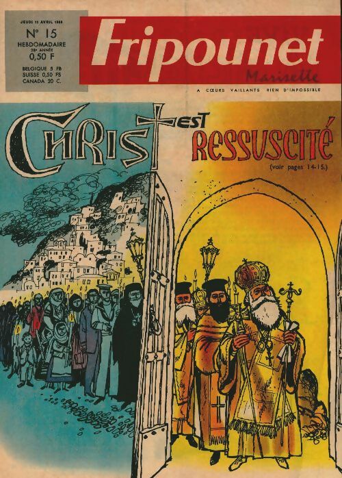 Livrenpoche : Fripounet n°15 (28e année) : Christ est ressuscité - Collectif - Livre