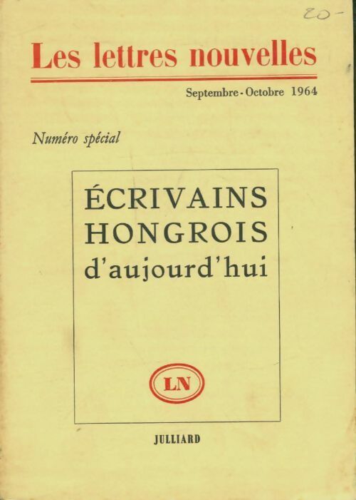 Livrenpoche : Écrivains hongrois d'aujourd'hui - Collectif - Livre