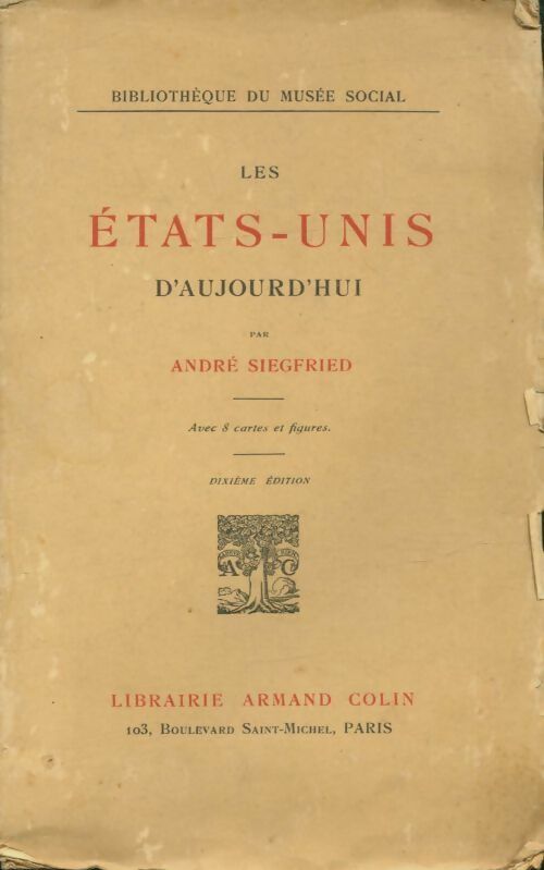 Livrenpoche : Les Etats-Unis d'aujourd'hui - André Siegfried - Livre