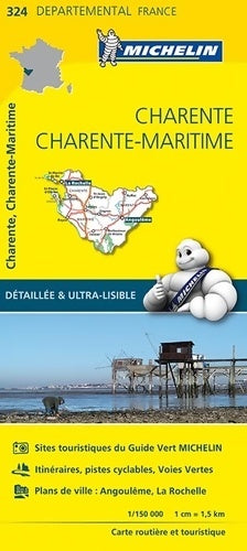 Charente Charente-Maritime 1/150 000 - Collectif -  Départemental France - Livre