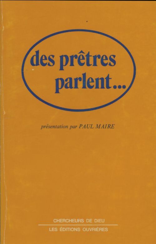 Livrenpoche : Des prêtres parlent - Paul Maire - Livre