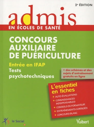 Livrenpoche : Concours auxiliaire de puériculture. Entrée en IFAP. Tests psychotechniques - Marc Delabrière - Livre