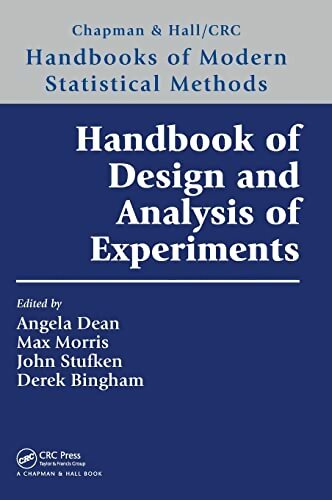 Livrenpoche : Handbook of design ans analysis of experiments - José Antonio Apolinário - Livre