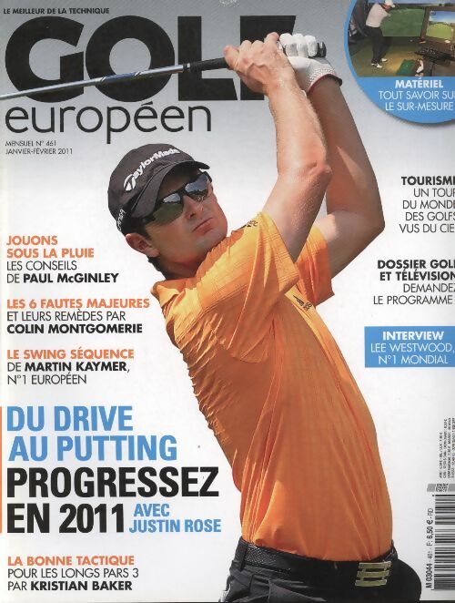 Golf européen n°461 : Du drive au putting, progressez en 2011 - Collectif -  Golf européen - Livre