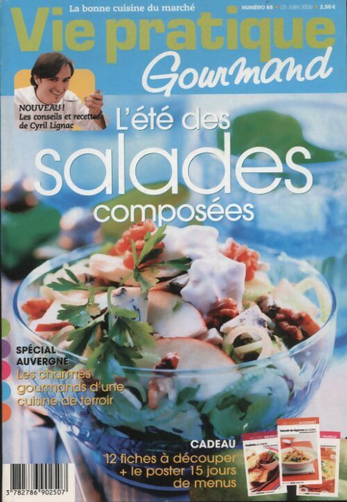 Gourmand n°88 : L'été des salades composées - Collectif -  Gourmand - Livre