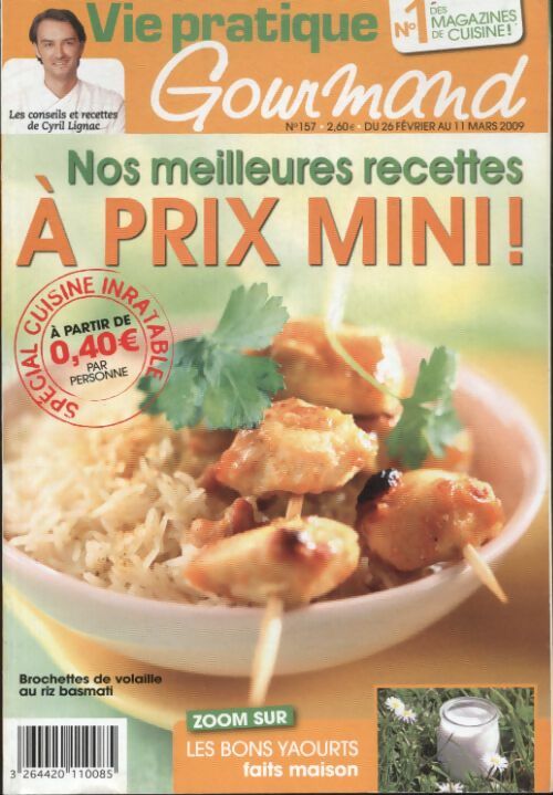Gourmand n°157 : Nos meilleures recettes à pris mini - Collectif -  Gourmand - Livre