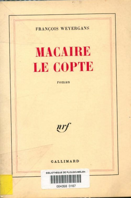 Livrenpoche : Macaire le copte - François Weyergans - Livre