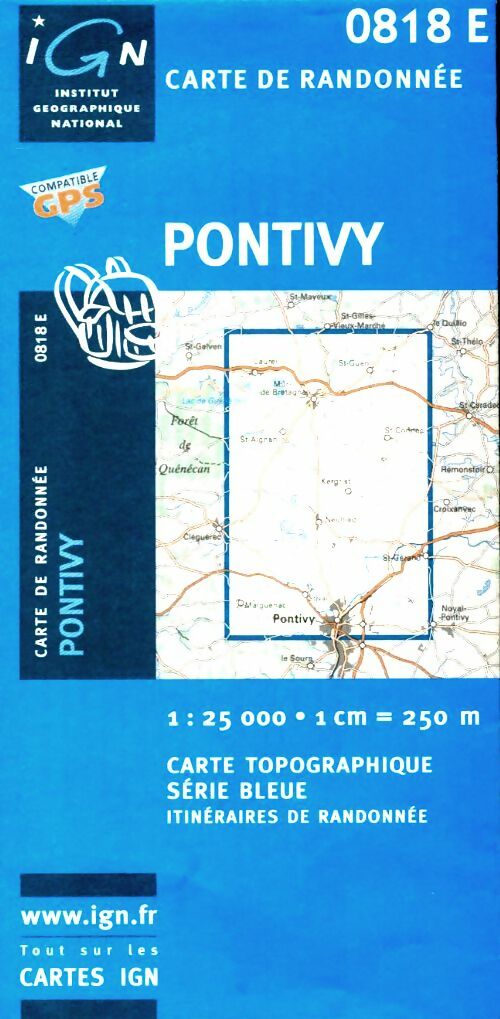 Livrenpoche : Carte de randonnée : Pontivy - Collectif - Livre