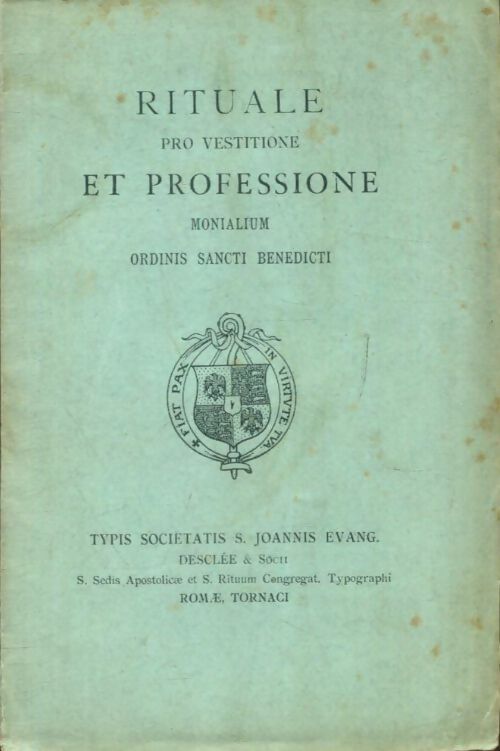 Livrenpoche : Rituale pro vestitione et professione - Inconnu - Livre