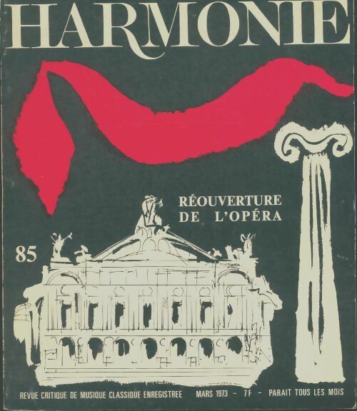 Harmonie n°85 : Réouverture de l'opéra - Collectif -  Harmonie - Livre