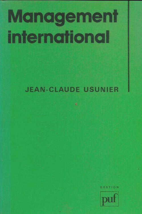 Management international - Jean-Claude Usunier -  Gestion - Livre