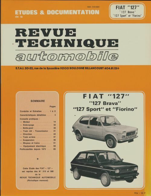 Fiat 127 - Collectif -  Revue technique automobile - Livre