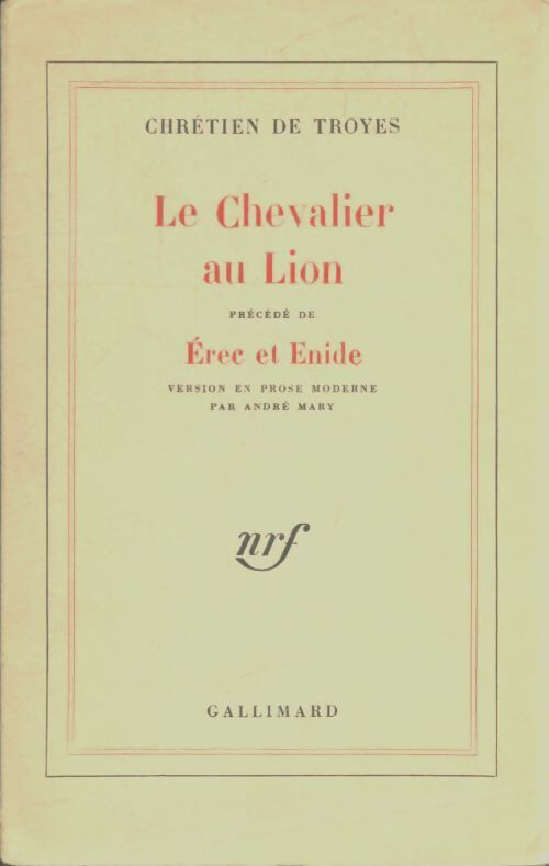 Livrenpoche : Le chevalier au lion - Chrétien De Troyes - Livre