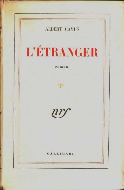 L'étranger - Albert Camus -  Blanche - Livre