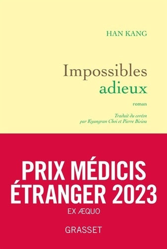 Livrenpoche : Impossibles adieux - Han Kang - Livre