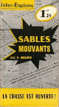 Sables mouvants - Peter Malloch -  Inter-Espions - Livre