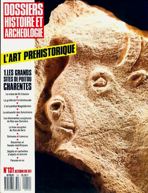 Dossiers histoire et archéologie n°131 : L'art préhistorique - Collectif -  Dossiers histoire et archéologie - Livre
